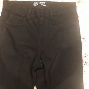 Girls black pair of legging jeans size 10-12